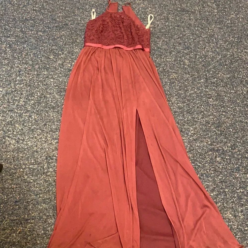 David’s Bridal Burgundy Gown sz. 10